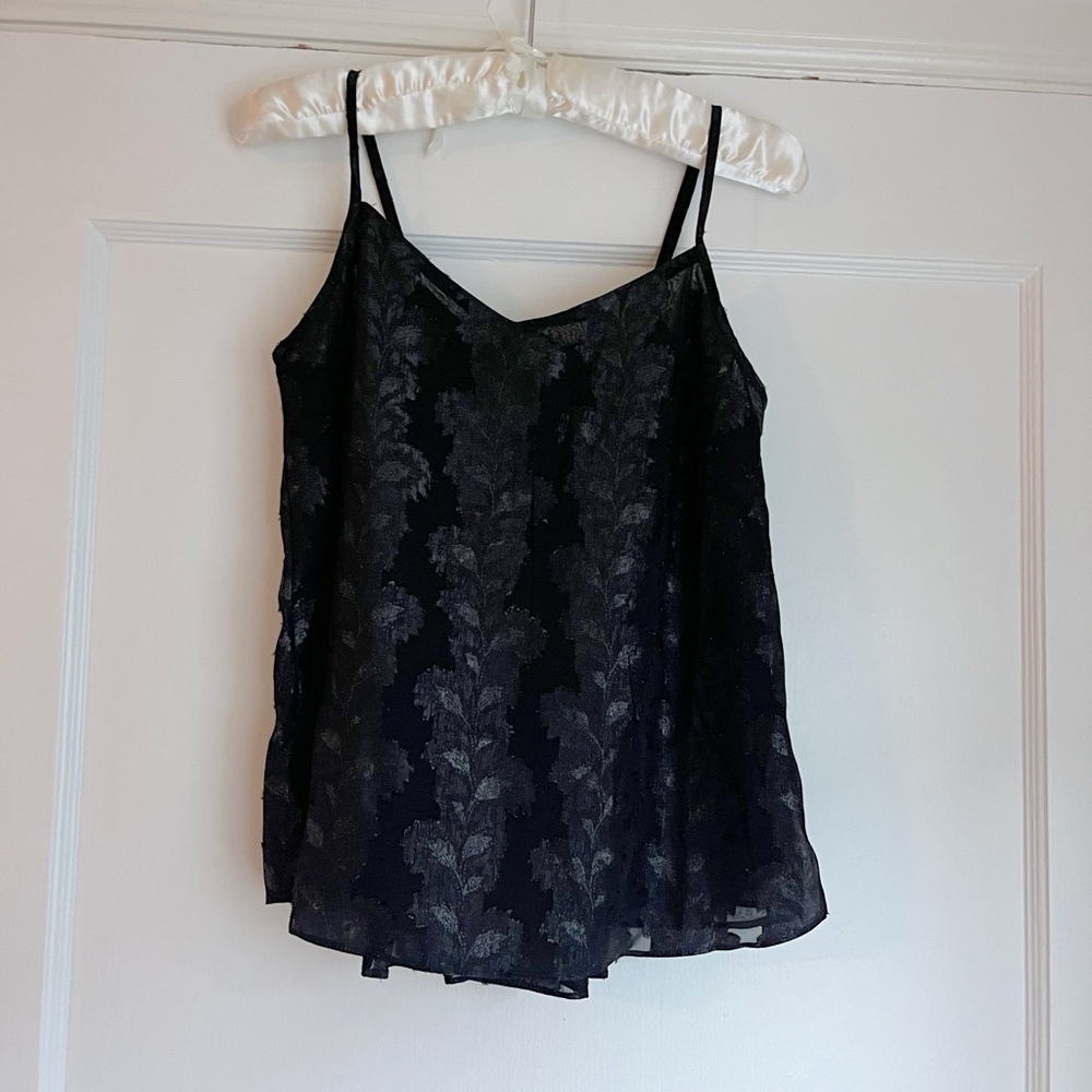 Anthropologie Current Air Black Tank Top XS